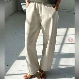 Le Bon Shoppe Arc Pants in Naturel